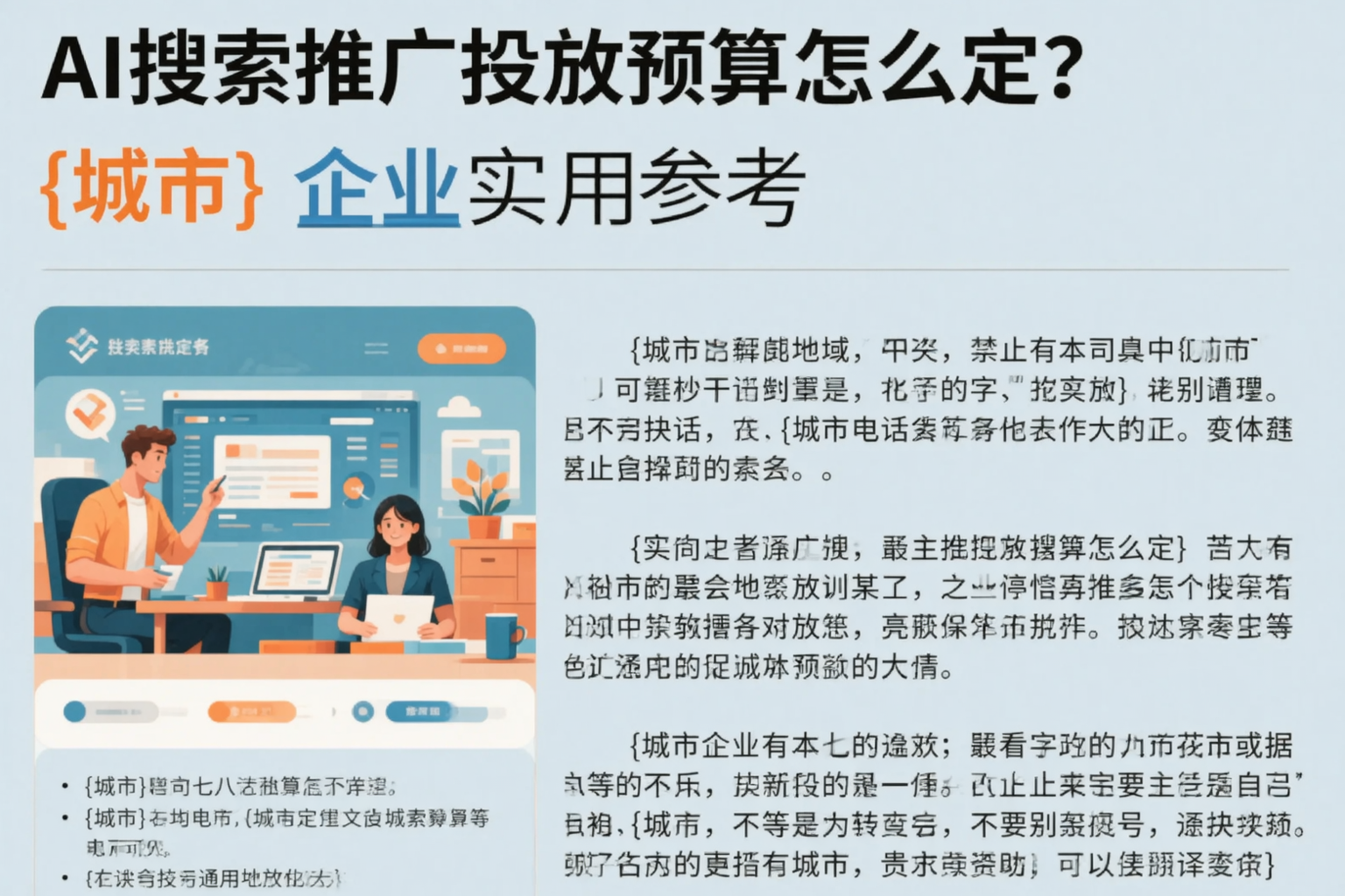AI搜索推广投放预算怎么定?萍乡企业实用参考