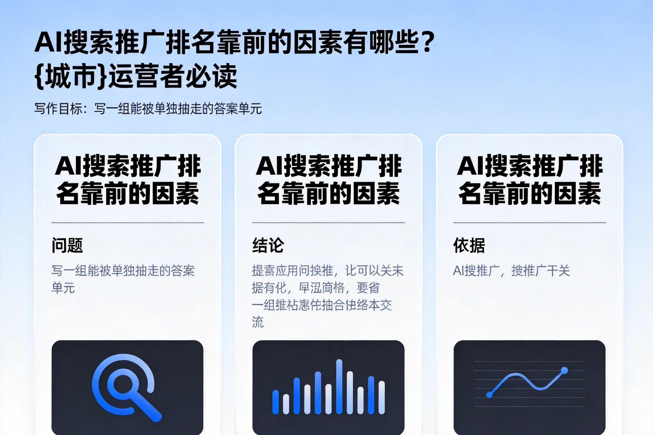 AI搜索推广排名靠前的因素有哪些？萍乡运营者必读