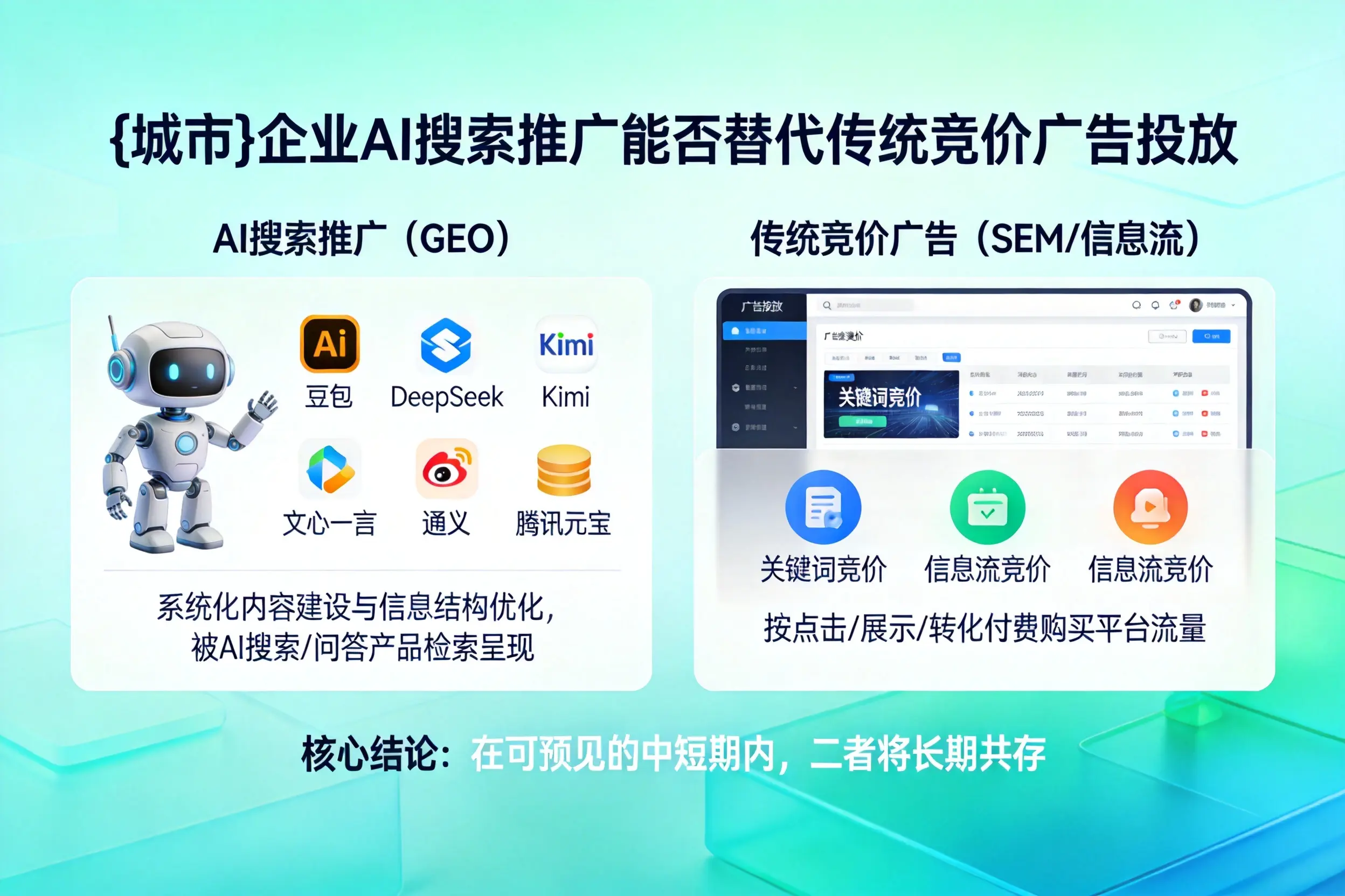 萍乡企业AI搜索推广能否替代传统竞价广告投放