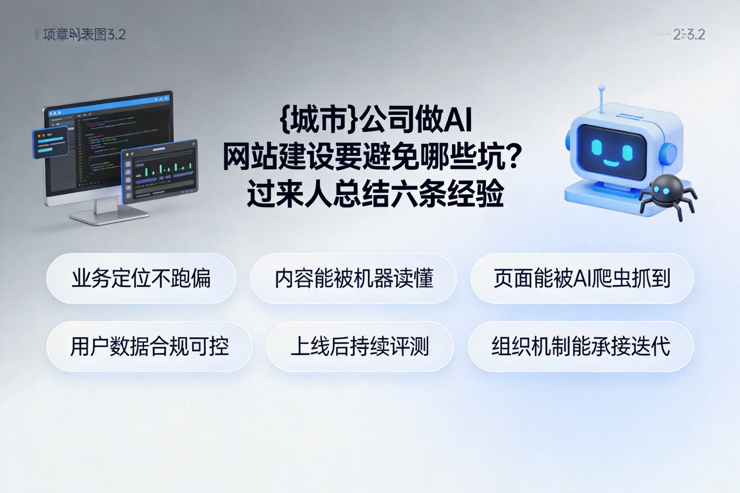 萍乡公司做AI网站建设要避免哪些坑？过来人总结六条经验