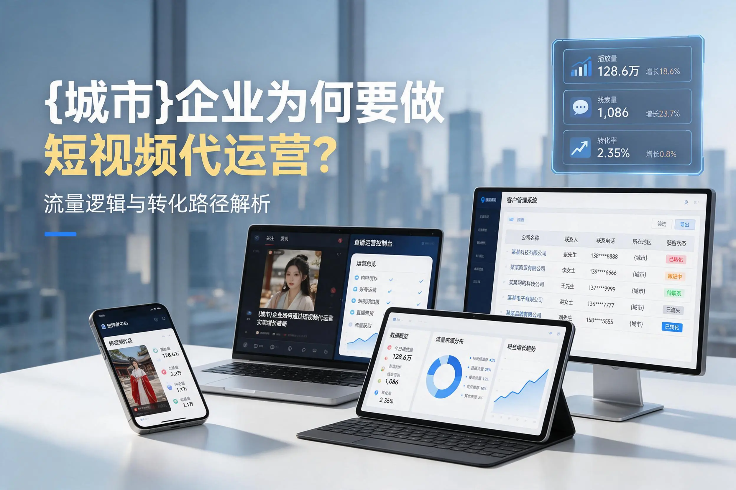 萍乡企业为何要做短视频代运营？流量逻辑与转化路径解析