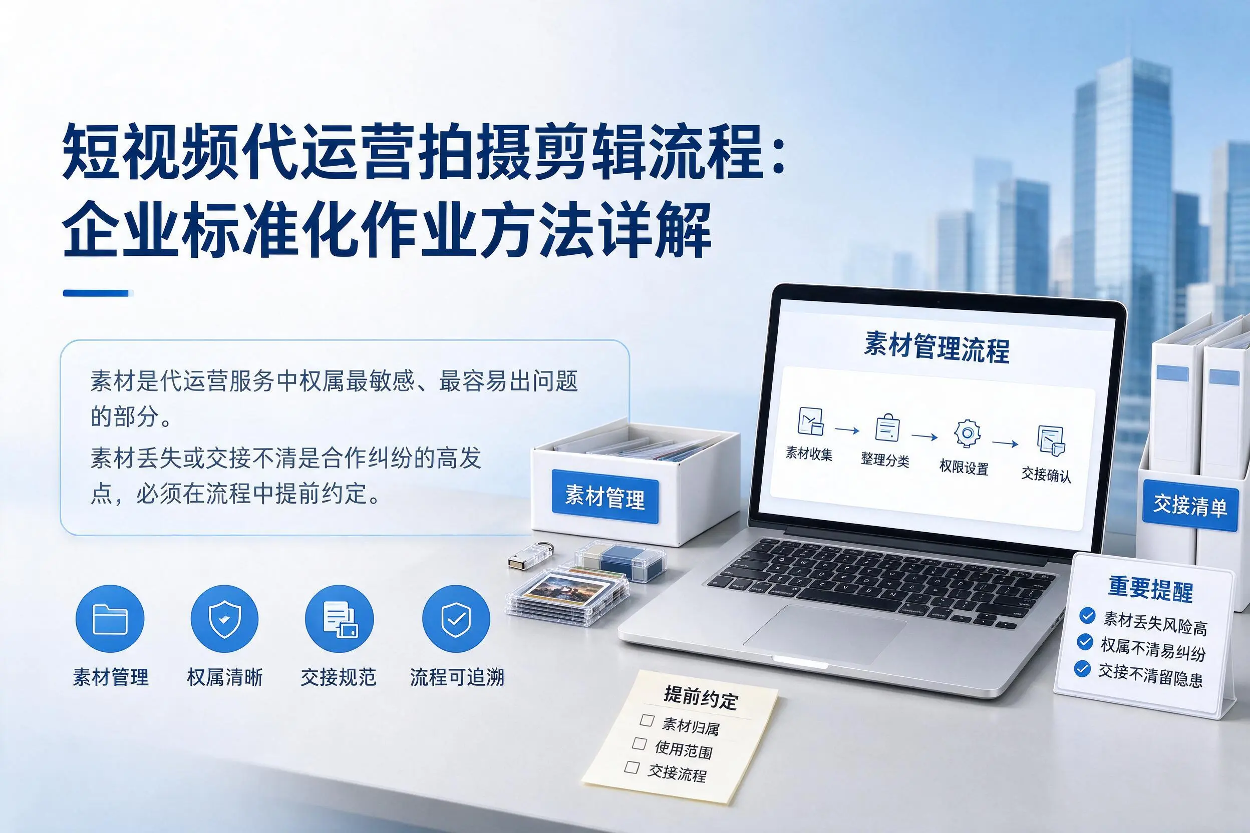 短视频代运营拍摄剪辑流程:萍乡企业标准化作业方法详解