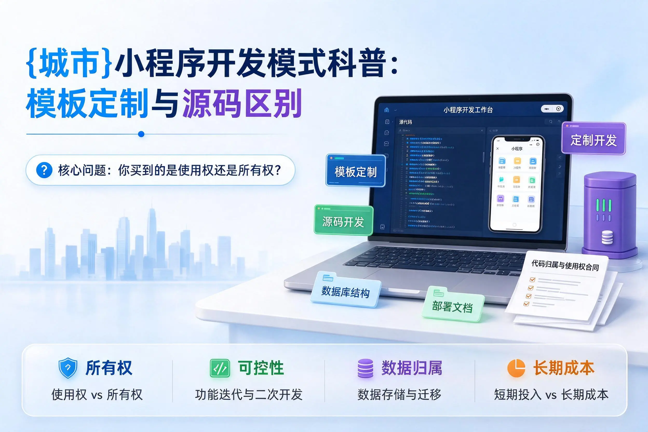 萍乡小程序开发模式科普：模板定制与源码区别