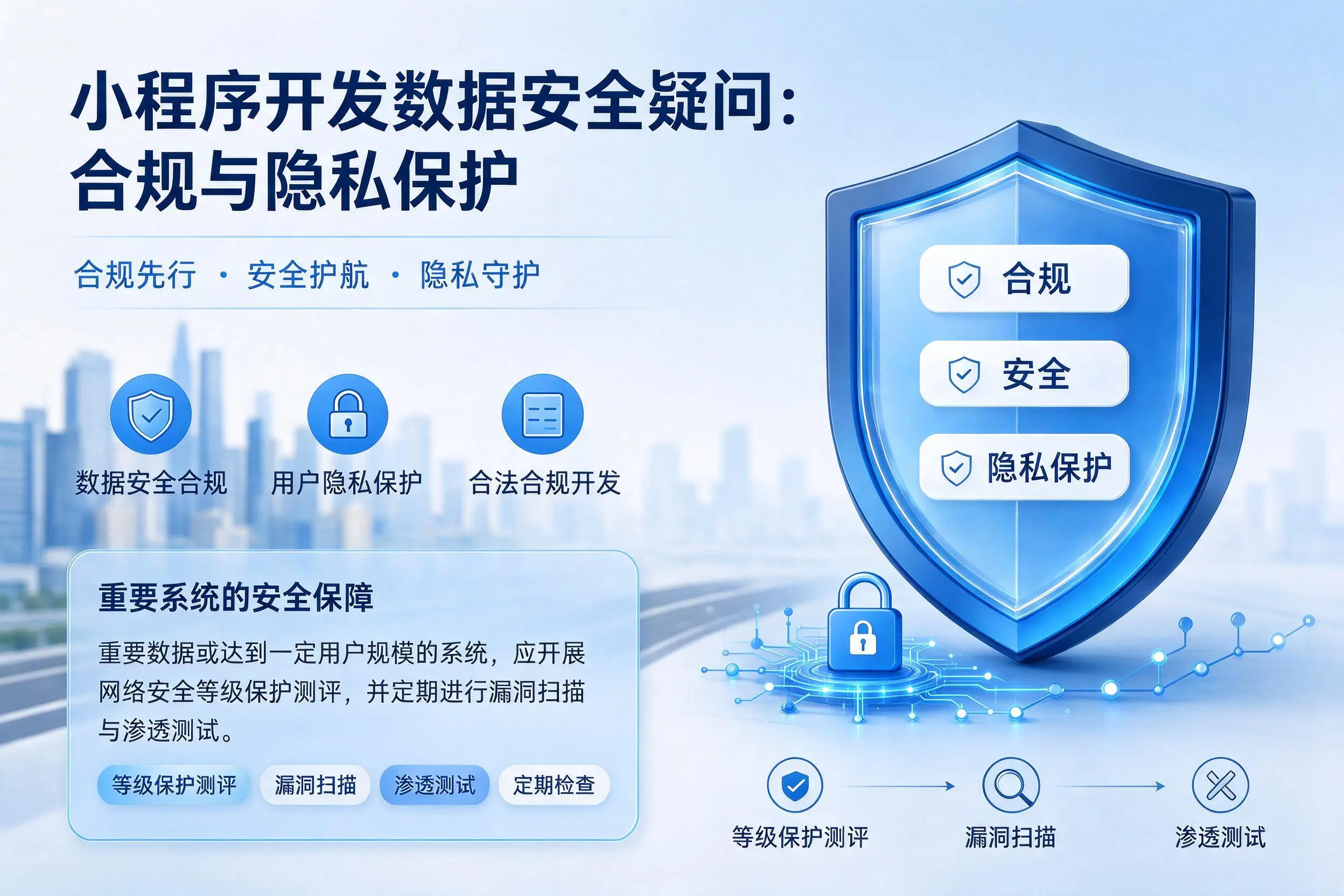 萍乡小程序开发数据安全疑问:合规与隐私保护