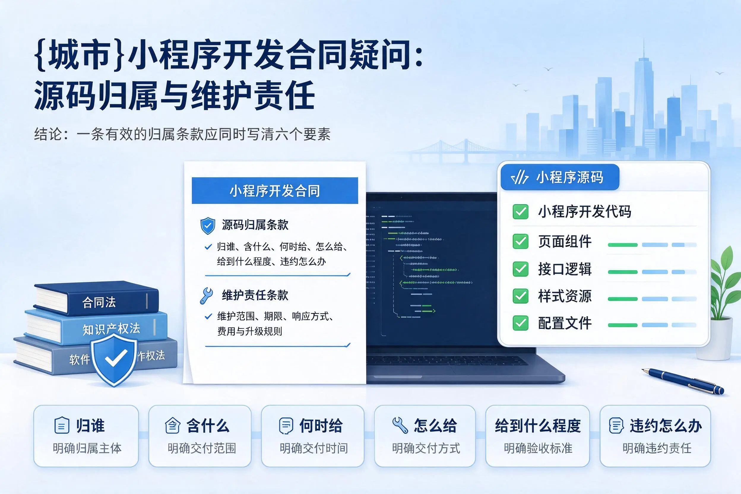 萍乡小程序开发合同疑问:源码归属与维护责任