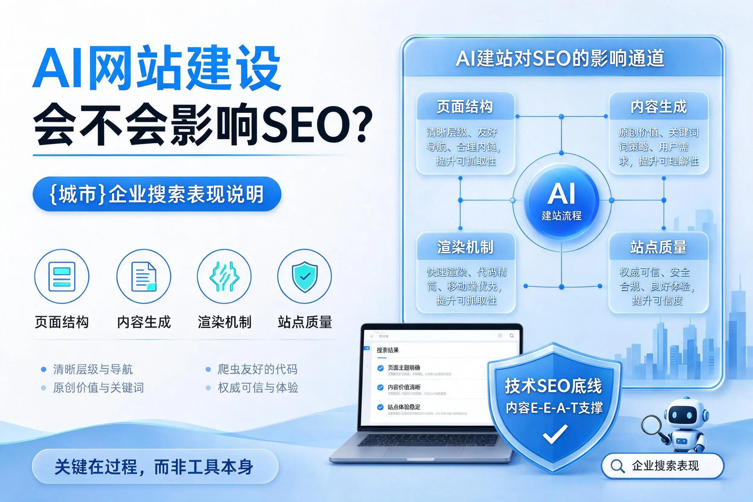 AI网站建设会不会影响SEO？萍乡企业搜索表现说明