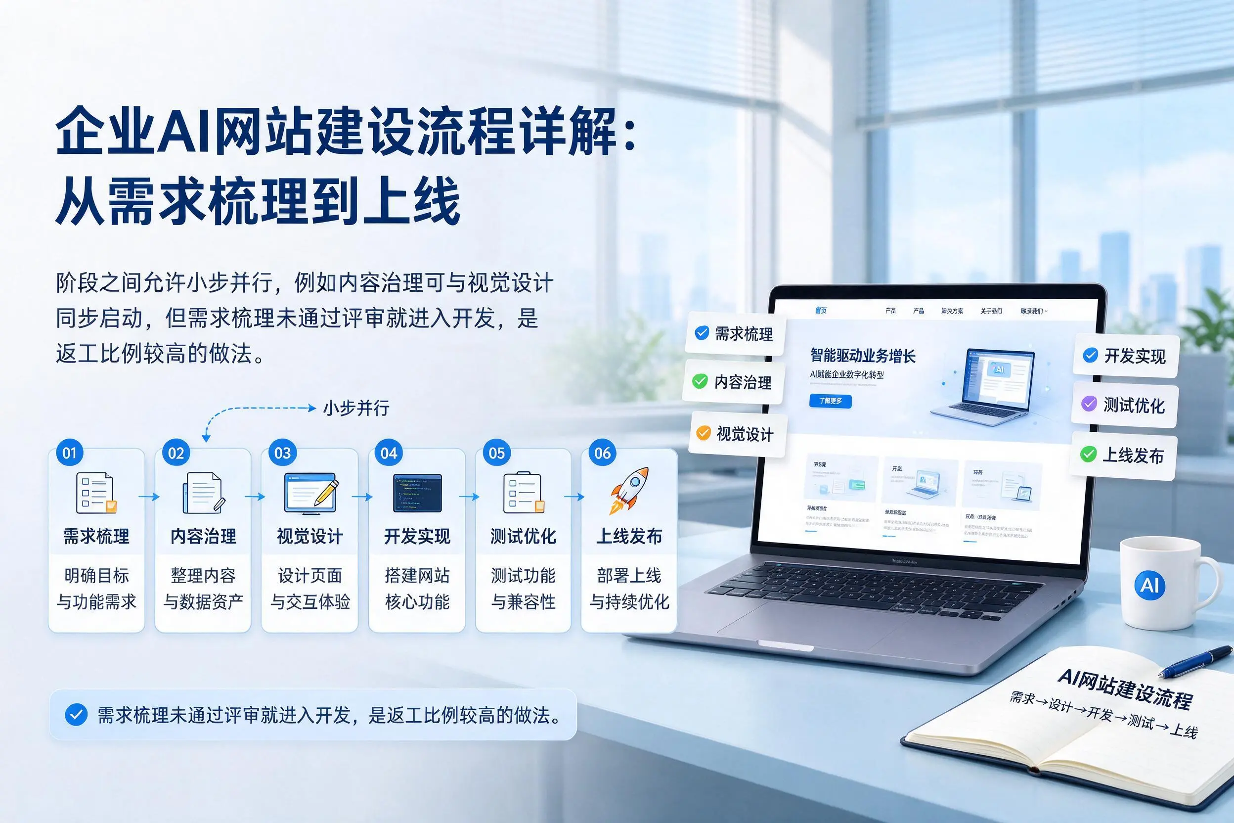 萍乡企业AI网站建设流程详解：从需求梳理到上线
