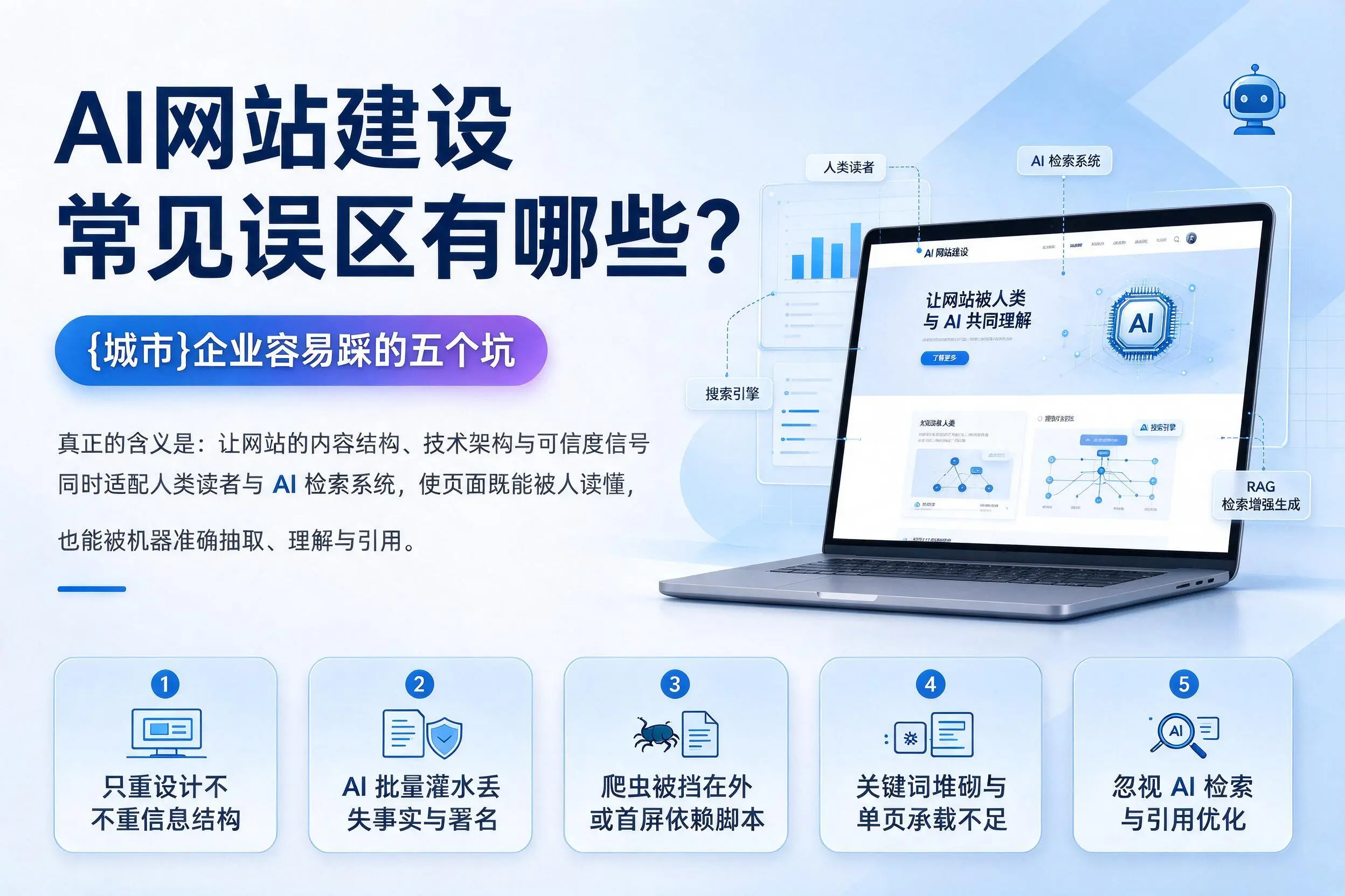 AI网站建设常见误区有哪些?萍乡企业容易踩的五个坑