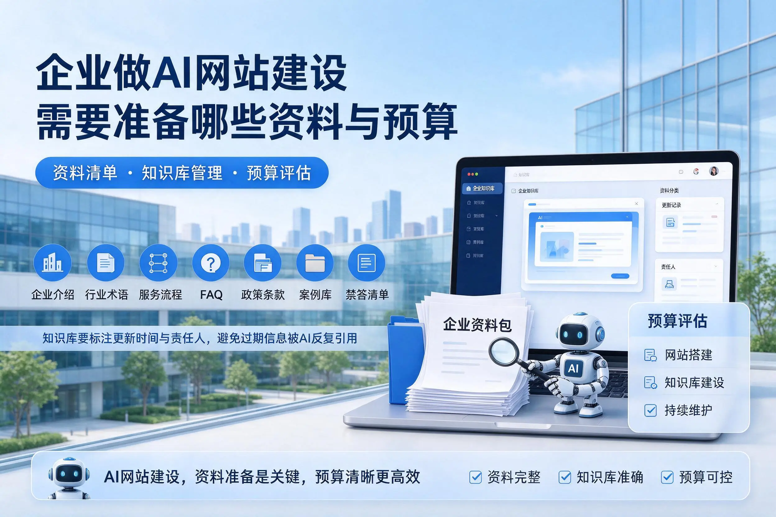 萍乡企业做AI网站建设需要准备哪些资料与预算