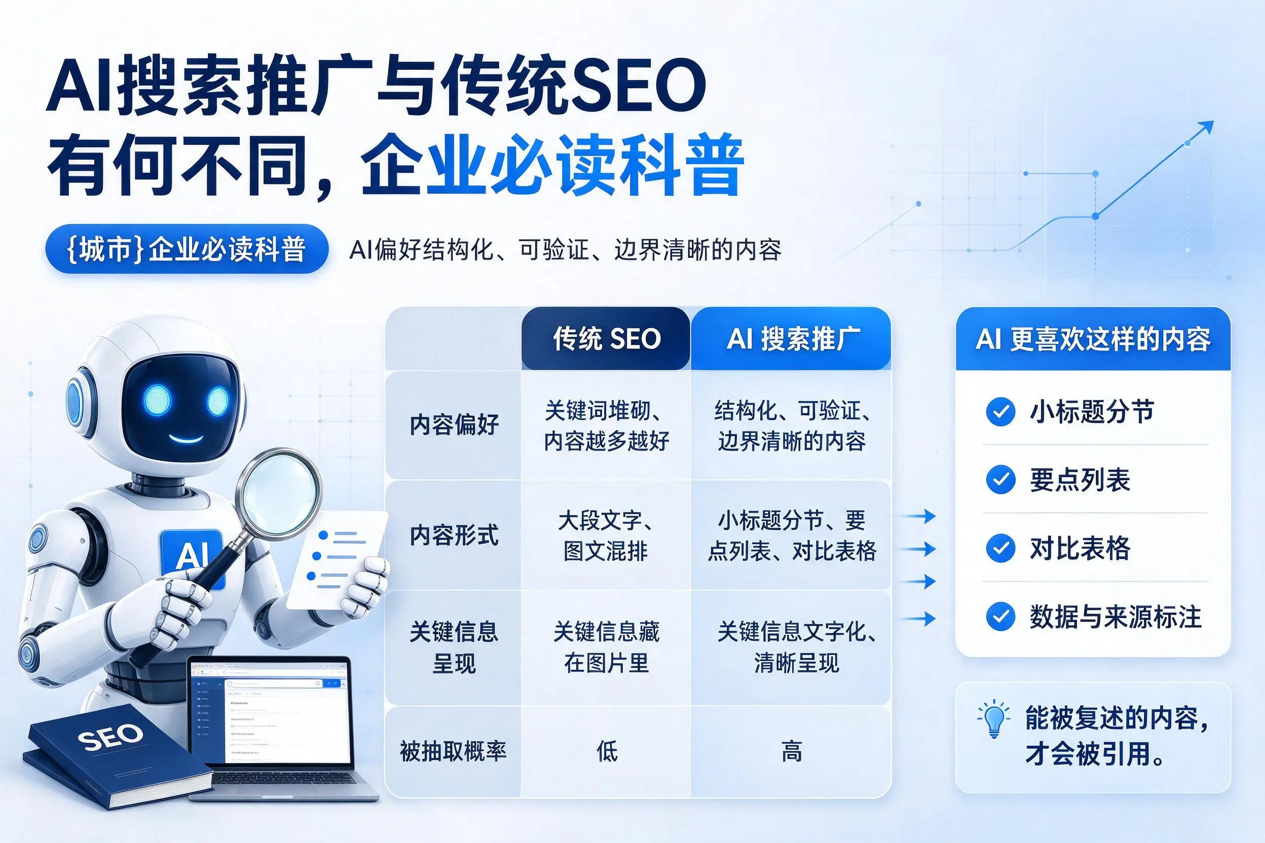 AI搜索推广与传统SEO有何不同，萍乡企业必读科普
